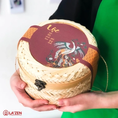 Giỏ quà Tết 2.026 mây tre đan - Hạt dinh dưỡng hỗ trợ sức khỏe La'zen, giảm còn 447.450₫ 7