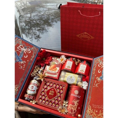 Giỏ Quà Tết Minh Vũ Độc Đáo Mẫu Mới VIP, Cung Hỷ Phát Tài, Giảm Giá 20%