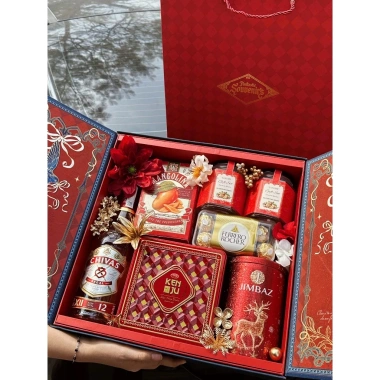 Giỏ Quà Tết Minh Vũ Độc Đáo Mẫu Mới VIP, Cung Hỷ Phát Tài, Giảm Giá 20%