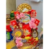 Giỏ Quà Tết Sắc Xuân GIAO HỎA TỐC Set bánh kẹo màu, may mắn, giảm giá
