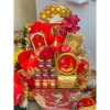 Giỏ Quà Tết Sắc Xuân GIAO HỎA TỐC Set bánh kẹo màu, may mắn, giảm giá 2