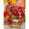Giỏ Quà Tết Sắc Xuân GIAO HỎA TỐC Set bánh kẹo màu, may mắn, giảm giá 5