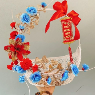 Giỏ quà Tết siêu rẻ 11.000đ - Set quà tết gói sẵn, phụ kiện đẹp, trang trí sẵn