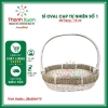 Giỏ quà Tết trái cây tươi ngon, oval cạp tự nhiên - chỉ 60.000 VND