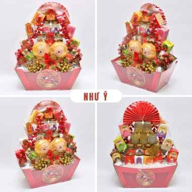 Giỏ Quà Tết Yến Sào Cao Cấp 12 Hũ 10g Yến Tinh Chế HNEST Hoàng Phi Giảm 22%