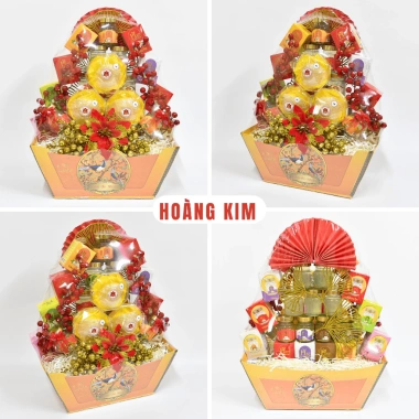 Giỏ Quà Tết Yến Sào Cao Cấp 15g - 12 Hũ Yến Tinh Chế HNEST Hoàng Phi, Giá Ưu Đãi 1.026.000 VND
