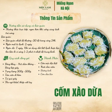Giỏ Quà Thu Hà Nội Mộc Lam - Cốm mộc non, Cốm xào dừa, Bánh chả, Mứt sen, Sấu bao tử, Trà lá sen - Giá ưu đãi 1.005.000đ 3