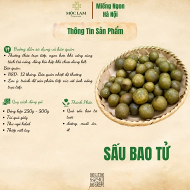 Giỏ Quà Thu Hà Nội Mộc Lam - Cốm mộc non, Cốm xào dừa, Bánh chả, Mứt sen, Sấu bao tử, Trà lá sen - Giá ưu đãi 1.005.000đ 7