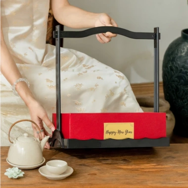 Giỏ Quai Xách Đựng Quà Tết Hoa Quả - 34x19x9cm, Khung, Kèm Túi Xách 25.000đ 9