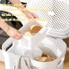 Giỏ Quần Áo Bánh Xe Nhựa Bền - Thùng Đựng Đồ Gia Đình Tay Cầm Tiện Lợi 2
