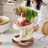 Giỏ Thoát Nước Lẩu Xoay – Khay Chia Vệ Sinh, Phục Vụ Thực Phẩm, Tiện Lợi Nhà Bếp 6