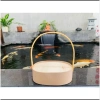 Giỏ trái cây bầu dục trơn Quà Tết Quà biếu Giá chỉ 28.000đ Giảm giá mạnh