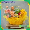 Giỏ trái cây nhập khẩu + 100% hoa tươi - Quà khai trương cao cấp, chỉ 850.000₫
