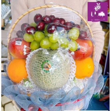 Giỏ trái cây tươi ngon, đầy dưa lưới - Giá chỉ 600.000₫, giảm đến 19%
