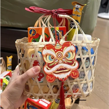 Giỏ tre quà tặng mini từ mây tre tự nhiên size nhỏ gọn, giá 15.500đ 6