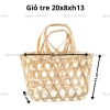 Giỏ tre quà tặng mini từ mây tre tự nhiên size nhỏ gọn, giá 15.500đ 10