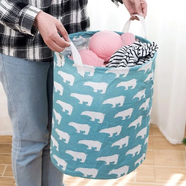 Giỏ Vải Đa Năng Cỡ Lớn Có Quai, Sọt Chống Thấm Nước - Giá 16.319₫