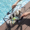 Giỏ xách đựng đồ cá nhân PVC trong suốt lớn, chống thấm nước, gấp gọn biển du lịch 69k 8