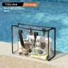 Giỏ xách đựng đồ cá nhân PVC trong suốt lớn, chống thấm nước, gấp gọn biển du lịch 69k 10