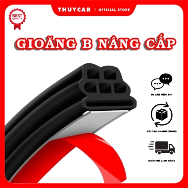 Gioăng Cao Su Chữ B Nâng Cấp Chống Ồn, Chống Bụi, Dán Cửa Xe Ô Tô Giá 70.000₫