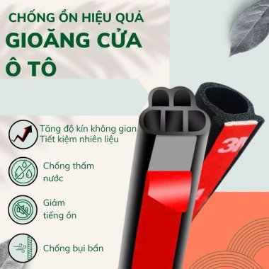 Gioăng Cao Su Chữ B Nâng Cấp Chống Ồn, Chống Bụi, Dán Cửa Xe Ô Tô Giá 70.000₫ 5