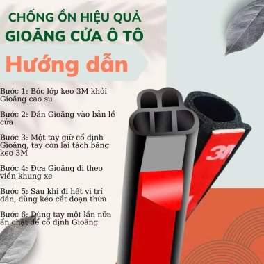 Gioăng Cao Su Chữ B Nâng Cấp Chống Ồn, Chống Bụi, Dán Cửa Xe Ô Tô Giá 70.000₫ 6