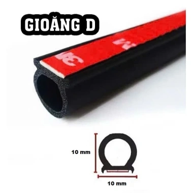 Gioăng cao su chữ D ron chống ồn xe ô tô - Bền, giảm tiếng ồn, giá 13.000 VND