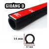 Gioăng cao su chữ D ron chống ồn xe ô tô - Bền, giảm tiếng ồn, giá 13.000 VND 9