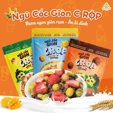 Giòn Rụm Ngũ Cốc Granola Gạo Lứt 600g - Ăn Sáng Ít Đường Giảm Cân, Hạt Ngon, Giá Ưu Đãi 169k 2 Giòn Rụm Ngũ Cốc Granola Gạo Lứt 600g - Ăn Sáng Ít Đường Giảm Cân, Hạt Ngon, Giá Ưu Đãi 169k 2