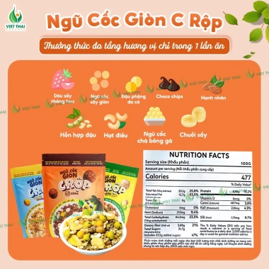 Giòn Rụm Ngũ Cốc Granola Gạo Lứt 600g - Ăn Sáng Ít Đường Giảm Cân, Hạt Ngon, Giá Ưu Đãi 169k