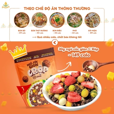 Giòn Rụm Ngũ Cốc Granola Gạo Lứt 600g - Ăn Sáng Ít Đường Giảm Cân, Hạt Ngon, Giá Ưu Đãi 169k