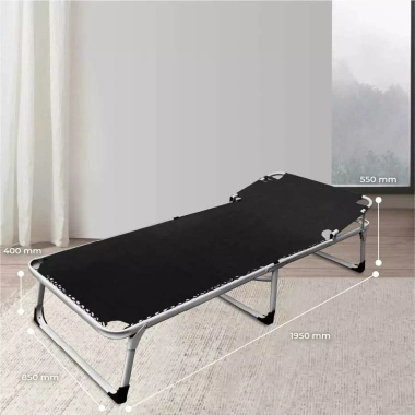 Giường gấp Deli King QUI PHÚC - Lưới thoáng khí, đàn hồi, thép - 945.460đ 2