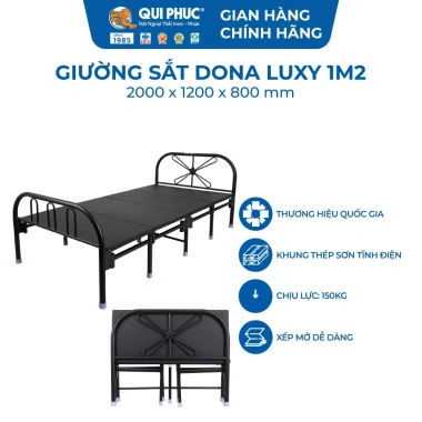 Giường gấp gọn Dona Luxy QUI PHÚC Sắt bền, nệm êm ái, mở nhanh, chỉ 1,398,100₫ 8 Giường gấp gọn Dona Luxy QUI PHÚC Sắt bền, nệm êm ái, mở nhanh, chỉ 1,398,100₫ 8