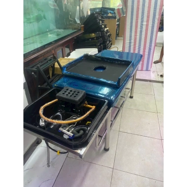Giường gội 2in1 bồn nhựa vuông chân inox - Giá ưu đãi 2.2 triệu, tiết kiệm hơn 500k Giường gội 2in1 bồn nhựa vuông chân inox - Giá ưu đãi 2.2 triệu, tiết kiệm hơn 500k