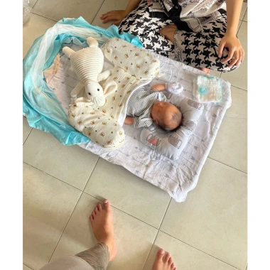 Giường lưới điều hòa cho bé 100x60cm vuông tròn, thoáng mát, an toàn, dễ vệ sinh 7 Giường lưới điều hòa cho bé 100x60cm vuông tròn, thoáng mát, an toàn, dễ vệ sinh 7