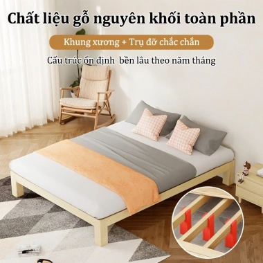 Giường Ngợp Hiện Đại - Tặng Tủ Đầu Giường Cao Cấp Gỗ Công Nghiệp Bền Đẹp 2 Giường Ngợp Hiện Đại - Tặng Tủ Đầu Giường Cao Cấp Gỗ Công Nghiệp Bền Đẹp 2