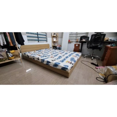Giường ngủ thấp melamine cao cấp 1.400.000 VND - Thiết kế hiện đại, bền bỉ, an toàn