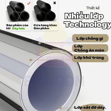 Giường sắt mỹ nghệ khung thép 1m‑1m8 đa kích thước, giảm 20% chỉ 1,088,000₫ 5