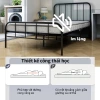 Giường sắt mỹ nghệ khung thép 1m‑1m8 đa kích thước, giảm 20% chỉ 1,088,000₫ 7