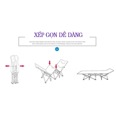 Giường xếp văn phòng Newlife gấp gọn 1 giây, tải trọng 100kg - Đa năng 2
