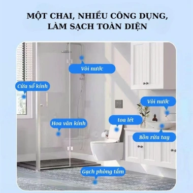 GLIT Xịt Tẩy Rửa Bồn Cầu và Phòng Tắm Hương Nhài - Làm Sạch Tức Thì, Diệt Khuẩn, Loại Mùi Hôi, 139.000₫ 5