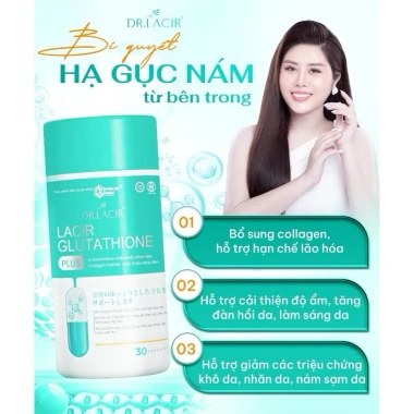 Glutathion Plus Viên uống trắng da mờ nám 30 viên - Giá ưu đãi 279.997đ 4 Glutathion Plus Viên uống trắng da mờ nám 30 viên - Giá ưu đãi 279.997đ 4