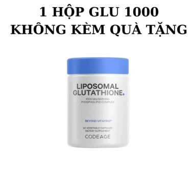 Glutathione 1.000mg Codeage 60 viên + Omega 3 Webber Natural 80 viên giảm 21tr