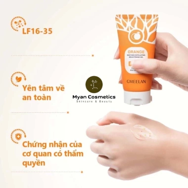 GMEELAN Gel Tẩy Tế Bào Chết Enzymes Cam 50g - Da Mặt Sáng Mịn, Giá chỉ 85.000₫