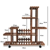 Gỗ Giá Đỡ Cây Hoa Nhiều Tầng Kệ Phòng Khách, Ban Công, Sân Tiết Kiệm Chỗ 7