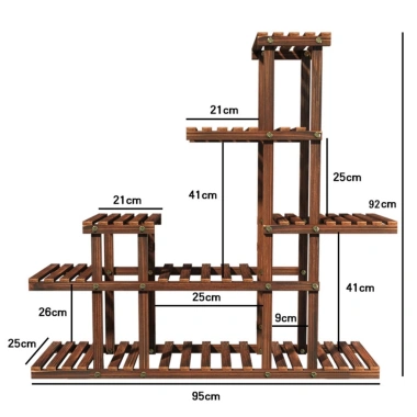 Gỗ Giá Đỡ Cây Hoa Nhiều Tầng Kệ Phòng Khách, Ban Công, Sân Tiết Kiệm Chỗ