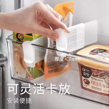 Góc Lười Tủ Lạnh Bên Cửa IE35 - Kẹp Điều Chỉnh, Phân Loại Ngăn Lưu Trữ, Giá Ưu Đãi 97K 4