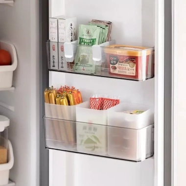 Góc Lười Tủ Lạnh Bên Cửa IE35 - Kẹp Điều Chỉnh, Phân Loại Ngăn Lưu Trữ, Giá Ưu Đãi 97K 5