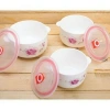 Góc Thanh Lý Bộ 3 bát sứ có tai nắp nhựa hút chân không dùng cho lò vi sóng, 79.500 VND 3