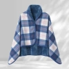 GOFIDIN Khăn choàng gia đình - Chăn lót lông cừu dày, polyester mềm, có nút, thích hợp văn phòng, du lịch - 177.552₫ 6